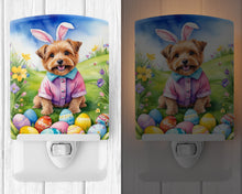 Load image into Gallery viewer, Norfolk Terrier Easter Egg Hunt Ceramic Night Light