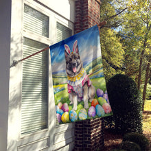 Load image into Gallery viewer, Norwegian Elkhound Easter Egg Hunt House Flag