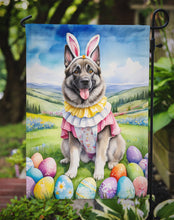 Load image into Gallery viewer, Norwegian Elkhound Easter Garden Flag - Easter Egg Hunt - Dog-Themed Spring Yard Decor