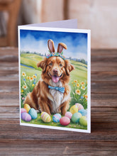 Load image into Gallery viewer, Nova Scotia Duck Tolling Retriever Easter Egg Hunt Greeting Cards - Blank Note Cards – 8-Pack of Artist-Designed Cards with Envelopes