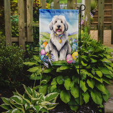Load image into Gallery viewer, Old English Sheepdog Easter Garden Flag - Easter Egg Hunt - Dog-Themed Spring Yard Decor
