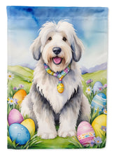 Load image into Gallery viewer, Old English Sheepdog Easter Garden Flag - Easter Egg Hunt - Dog-Themed Spring Yard Decor