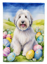 Load image into Gallery viewer, Old English Sheepdog Easter Garden Flag - Easter Egg Hunt - Dog-Themed Spring Yard Decor