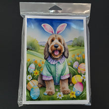 Load image into Gallery viewer, Otterhound Easter Egg Hunt Greeting Cards - Blank Note Cards – 8-Pack of Artist-Designed Cards with Envelopes