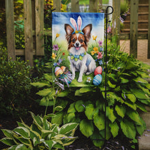 Load image into Gallery viewer, Papillon Easter Garden Flag - Easter Egg Hunt - Dog-Themed Spring Yard Decor