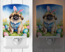 Load image into Gallery viewer, Pekingese Easter Egg Hunt Ceramic Night Light