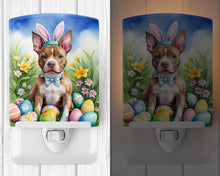 Load image into Gallery viewer, Pit Bull Terrier Easter Egg Hunt Ceramic Night Light