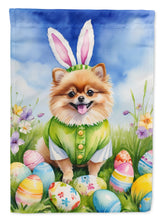 Load image into Gallery viewer, Pomeranian Easter Egg Hunt House Flag