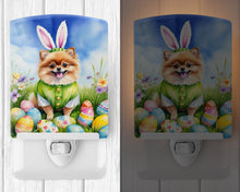 Load image into Gallery viewer, Pomeranian Easter Egg Hunt Ceramic Night Light