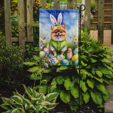 Load image into Gallery viewer, Pomeranian Easter Garden Flag - Easter Egg Hunt - Dog-Themed Spring Yard Decor