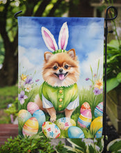 Load image into Gallery viewer, Pomeranian Easter Garden Flag - Easter Egg Hunt - Dog-Themed Spring Yard Decor