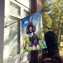Load image into Gallery viewer, Black Poodle Easter Egg Hunt House Flag