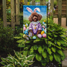 Load image into Gallery viewer, Poodle Easter Garden Flag - Easter Egg Hunt - Dog-Themed Spring Yard Decor