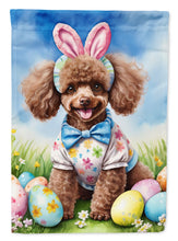Load image into Gallery viewer, Chocolate Poodle Easter Egg Hunt House Flag