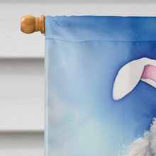 Load image into Gallery viewer, White Poodle Easter Egg Hunt House Flag