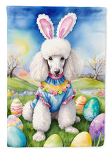 Load image into Gallery viewer, White Poodle Easter Egg Hunt House Flag