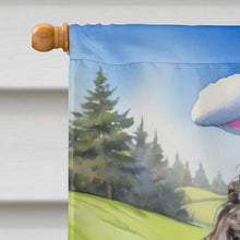 Load image into Gallery viewer, Portuguese Water Dog Easter Egg Hunt House Flag