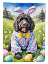 Load image into Gallery viewer, Portuguese Water Dog Easter Egg Hunt House Flag