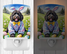 Load image into Gallery viewer, Portuguese Water Dog Easter Egg Hunt Ceramic Night Light