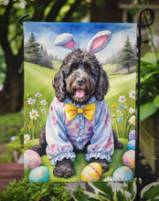 Load image into Gallery viewer, Portuguese Water Dog Easter Garden Flag - Easter Egg Hunt - Dog-Themed Spring Yard Decor