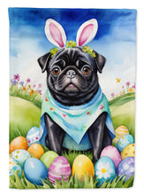Load image into Gallery viewer, Pug Easter Garden Flag - Easter Egg Hunt - Dog-Themed Spring Yard Decor
