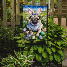 Load image into Gallery viewer, Pug Easter Garden Flag - Easter Egg Hunt - Dog-Themed Spring Yard Decor