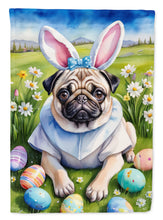 Load image into Gallery viewer, Pug Easter Garden Flag - Easter Egg Hunt - Dog-Themed Spring Yard Decor