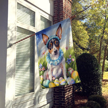 Load image into Gallery viewer, Rat Terrier Easter Egg Hunt House Flag