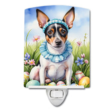 Load image into Gallery viewer, Rat Terrier Easter Egg Hunt Ceramic Night Light