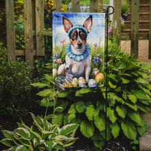 Load image into Gallery viewer, Rat Terrier Easter Garden Flag - Easter Egg Hunt - Dog-Themed Spring Yard Decor