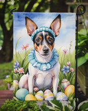 Load image into Gallery viewer, Rat Terrier Easter Garden Flag - Easter Egg Hunt - Dog-Themed Spring Yard Decor