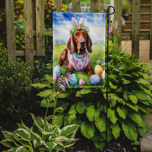 Load image into Gallery viewer, Redbone Coonhound Easter Garden Flag - Easter Egg Hunt - Dog-Themed Spring Yard Decor
