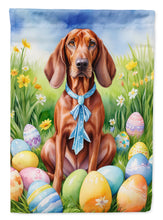 Load image into Gallery viewer, Redbone Coonhound Easter Garden Flag - Easter Egg Hunt - Dog-Themed Spring Yard Decor