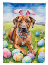 Load image into Gallery viewer, Rhodesian Ridgeback Easter Egg Hunt House Flag