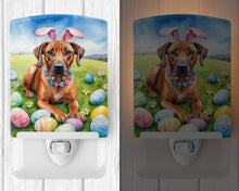 Load image into Gallery viewer, Rhodesian Ridgeback Easter Egg Hunt Ceramic Night Light