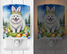 Load image into Gallery viewer, Samoyed Easter Egg Hunt Ceramic Night Light