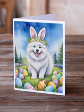 Load image into Gallery viewer, Samoyed Easter Egg Hunt Greeting Cards - Blank Note Cards – 8-Pack of Artist-Designed Cards with Envelopes