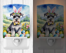 Load image into Gallery viewer, Schnauzer Easter Egg Hunt Ceramic Night Light
