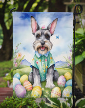Load image into Gallery viewer, Schnauzer Easter Garden Flag - Easter Egg Hunt - Dog-Themed Spring Yard Decor