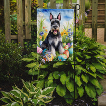 Load image into Gallery viewer, Schnauzer Easter Garden Flag - Easter Egg Hunt - Dog-Themed Spring Yard Decor