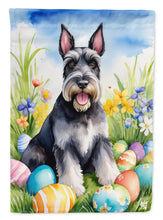 Load image into Gallery viewer, Schnauzer Easter Garden Flag - Easter Egg Hunt - Dog-Themed Spring Yard Decor