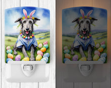 Load image into Gallery viewer, Scottish Deerhound Easter Egg Hunt Ceramic Night Light
