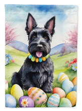 Load image into Gallery viewer, Scottish Terrier Easter Garden Flag - Easter Egg Hunt - Dog-Themed Spring Yard Decor