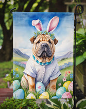 Load image into Gallery viewer, Shar Pei Easter Garden Flag - Easter Egg Hunt - Dog-Themed Spring Yard Decor