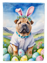 Load image into Gallery viewer, Shar Pei Easter Garden Flag - Easter Egg Hunt - Dog-Themed Spring Yard Decor