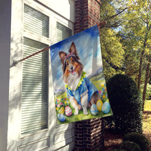 Load image into Gallery viewer, Sheltie Easter Egg Hunt House Flag