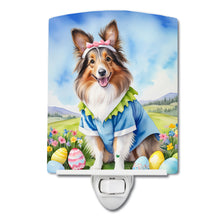 Load image into Gallery viewer, Sheltie Easter Egg Hunt Ceramic Night Light