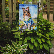 Load image into Gallery viewer, Sheltie Shetland Sheepdog Easter Garden Flag - Easter Egg Hunt - Dog-Themed Spring Yard Decor