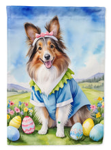 Load image into Gallery viewer, Sheltie Shetland Sheepdog Easter Garden Flag - Easter Egg Hunt - Dog-Themed Spring Yard Decor