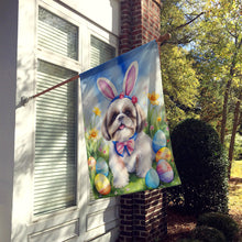 Load image into Gallery viewer, Shih Tzu Easter Egg Hunt House Flag